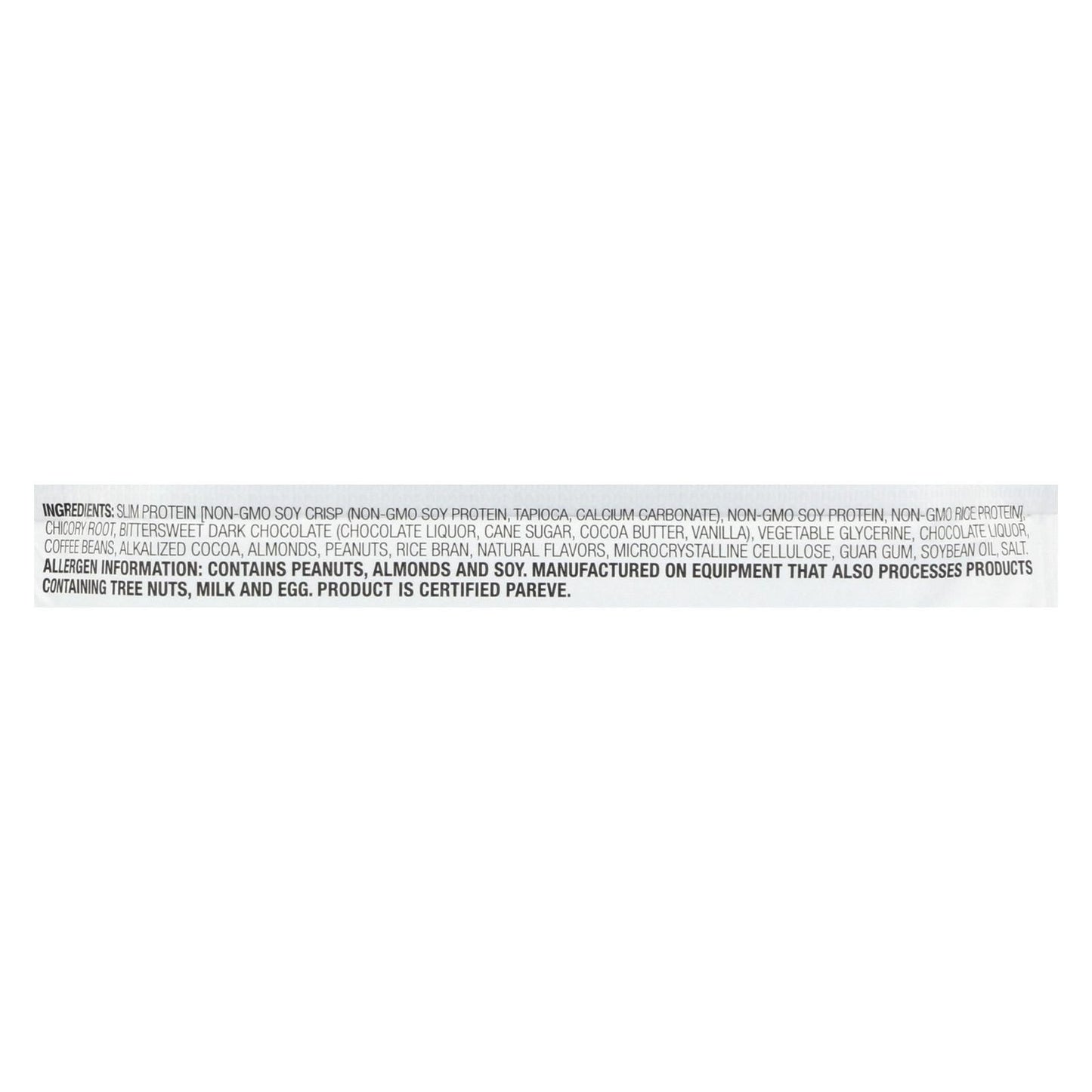 NuGo Nutrition Bar - Slim - Espresso - 1.59 oz Bars - Case of 12