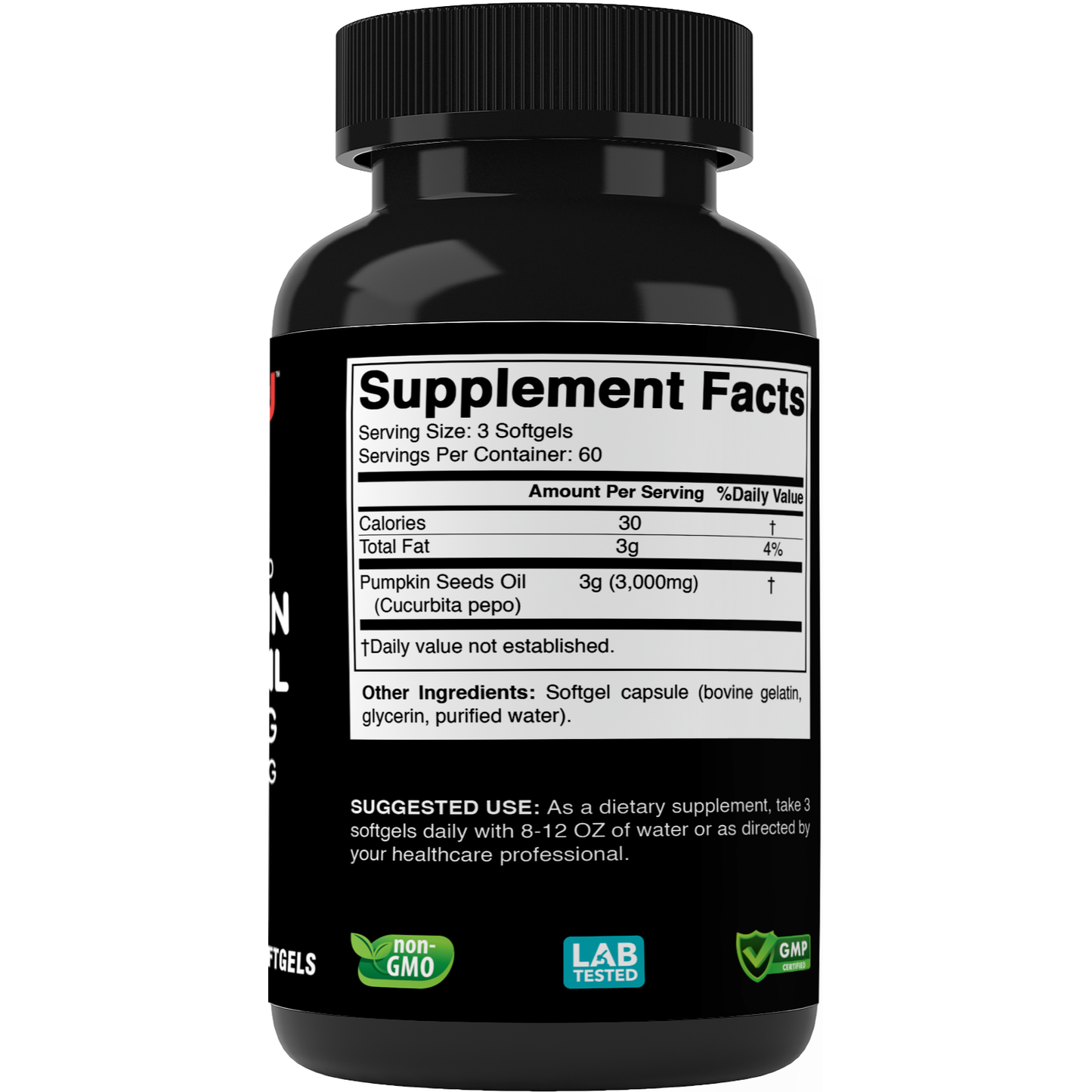 Vitabod | Cold Pressed Pumpkin Seed Oil 3000mg|180 Softgels