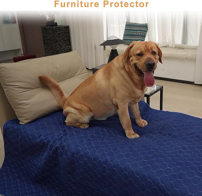 2Pack Pee Pads for Dogs Washable 53”x53”, Extra Large Puppy Pads Waterproof, Super Absorption, Anti Skid for Whelping Training
