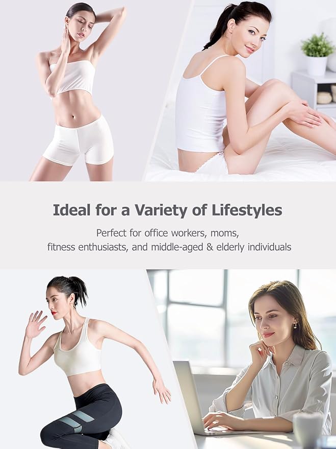 Lymphatic Drainage Massager & Anti Cellulite Massage Tool, Reduce Stretch Marks & Cellulite, for Legs, Arms & Belly, Body Sculpting Machine with Microcurrent, Light, Heat & Vibration,Blue
