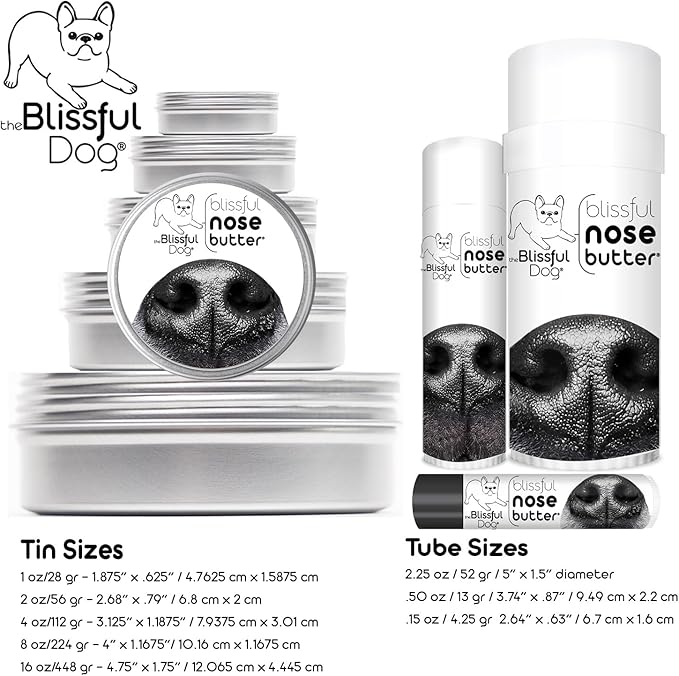 The Blissful Dog Dogue De Bordeaux Unscented Nose Butter - Dog Nose Butter, 0.15 Ounce