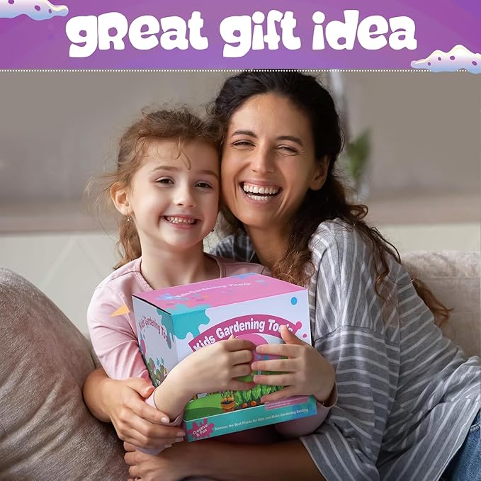 Kids and Toddler Gardening Set, Little Girls Gardening Set, Gardening Tools and Gifts for Kids Ages 4β8