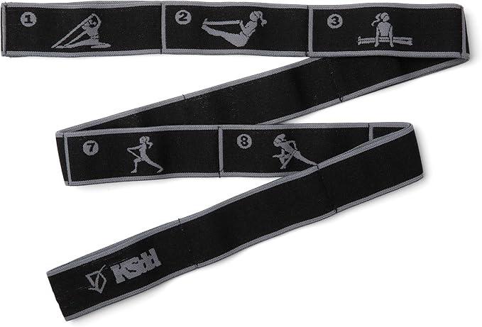 Elastic Yoga Strap with 11 Loops โ Premium Stretch Band for Flexibility, Physical Therapy, Pilates, Leg & Full-Body Exercises โ Non-Slip Fabric Resistance Band for Mobility & Strength Training