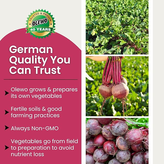 Olewo Original Red Beets for Dogs β Natural Dog Anti Itch, Dog Food Topper, Skin & Coat Support β Dehydrated Vegetables for Dogs, Dog Supplements & Vitamins, Toppers for Dogs, Fiber for Dogs, 5.5 lbs