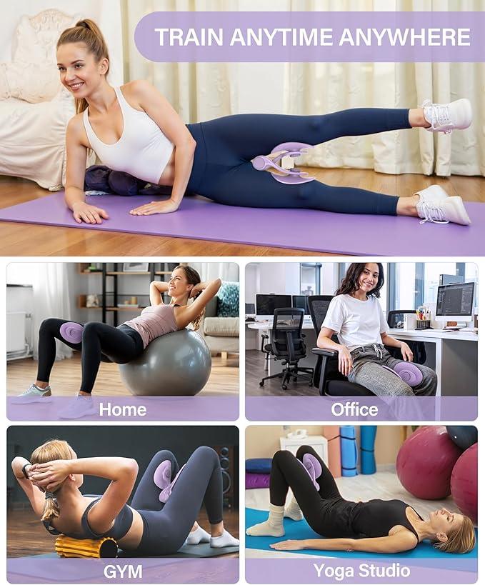 Hip Trainer Kegel Exerciser, Pelvic Floor Trainer, Kegel Trainer for Postpartum Rehabilitation, Trimmer Inner Thigh, Thigh Toner Workout