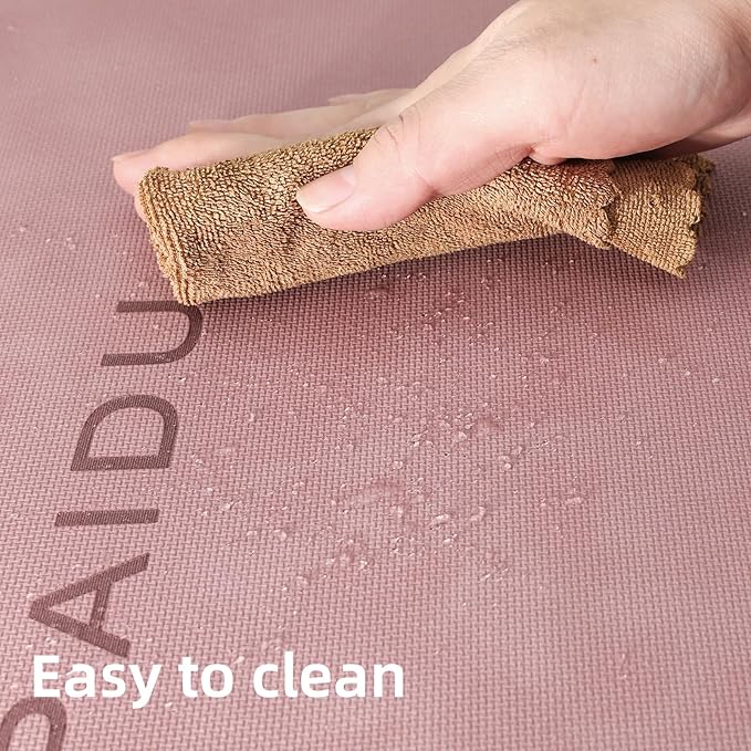 Yoga Mat Non Slip Anti-tear,extra thick-2/5 inch(10MM)High Resiliency Professional POE Yoga Mats for Women Men Kids,72"x24"inch,Workout, Yoga, Pilates and Floor Exercise, with Carrier Strap