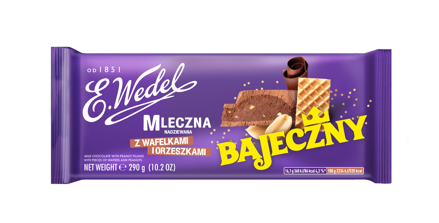 WEDEL Milk chocolate with “Bajeczny” filling XLARGE 290 g