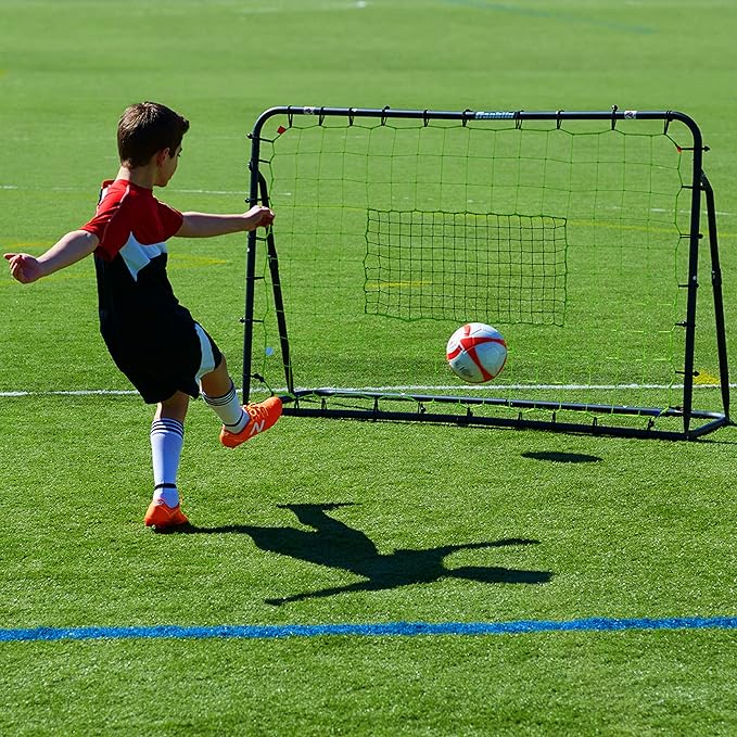 Franklin Sports Soccer Rebounder - Tournament Steel Rebounding Net - Perfect for Backyard Practice and Training - 12' x 6' & 6' x 4'