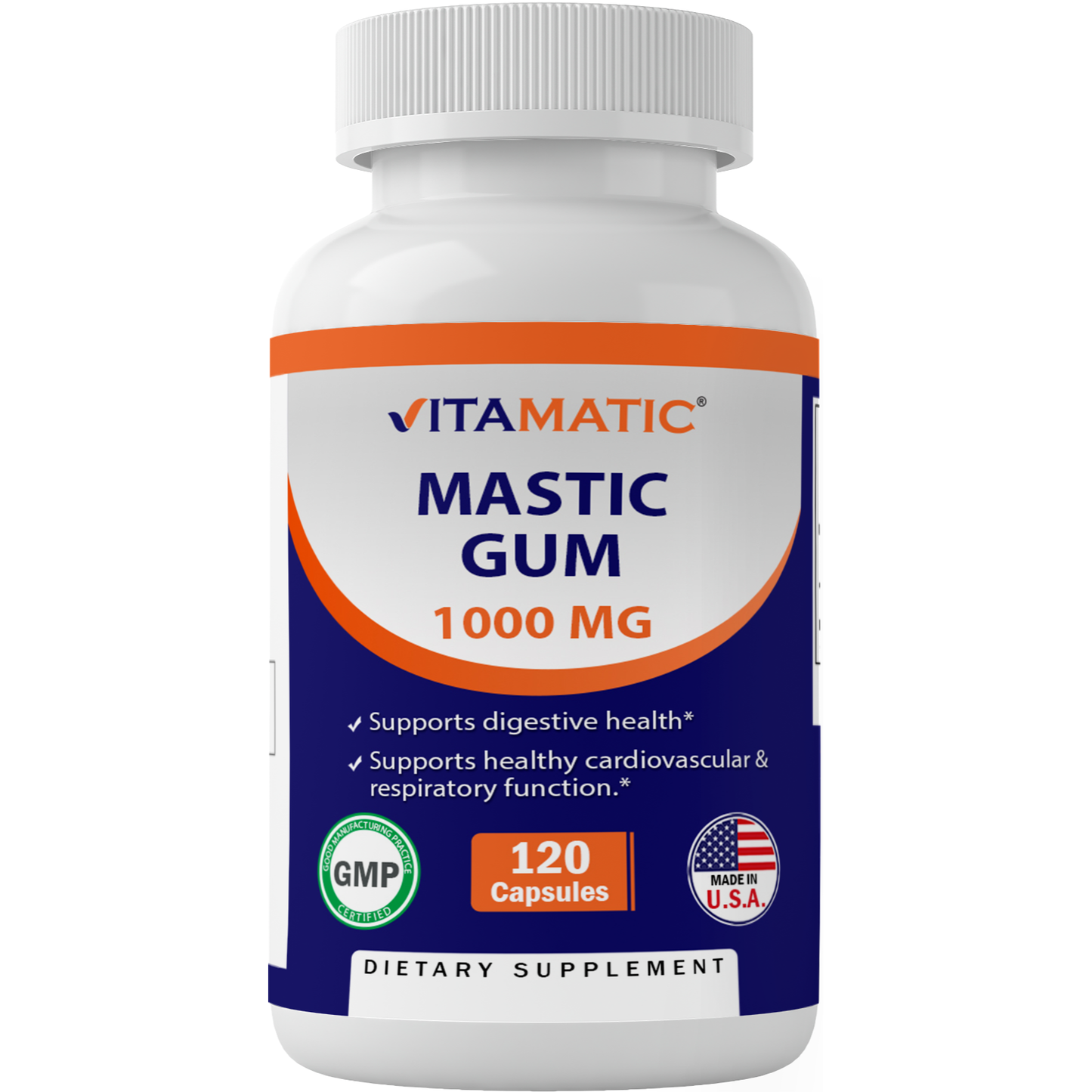 Vitamatic Mastic Gum 1000mg per Serving | 120 Capsules