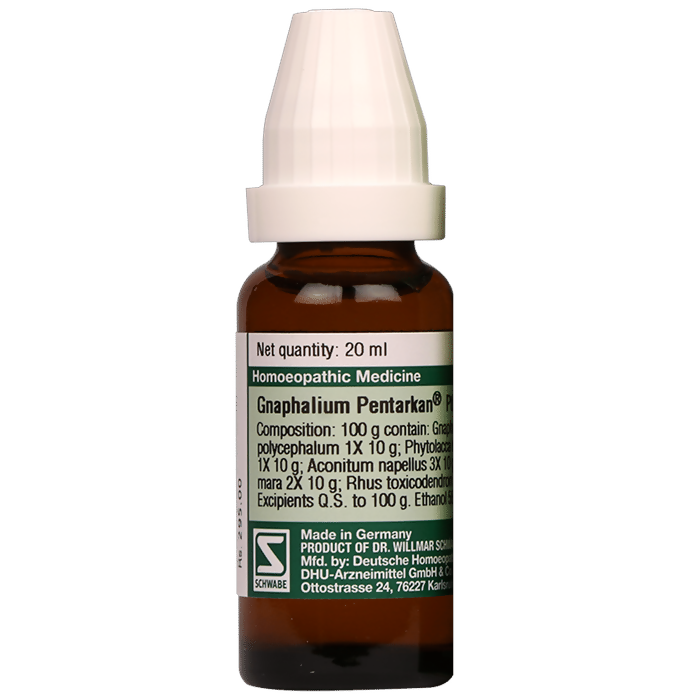 Dr. Willmar Schwabe Germany Gnaphalium Pentarkan Ptk. 49 Drops
