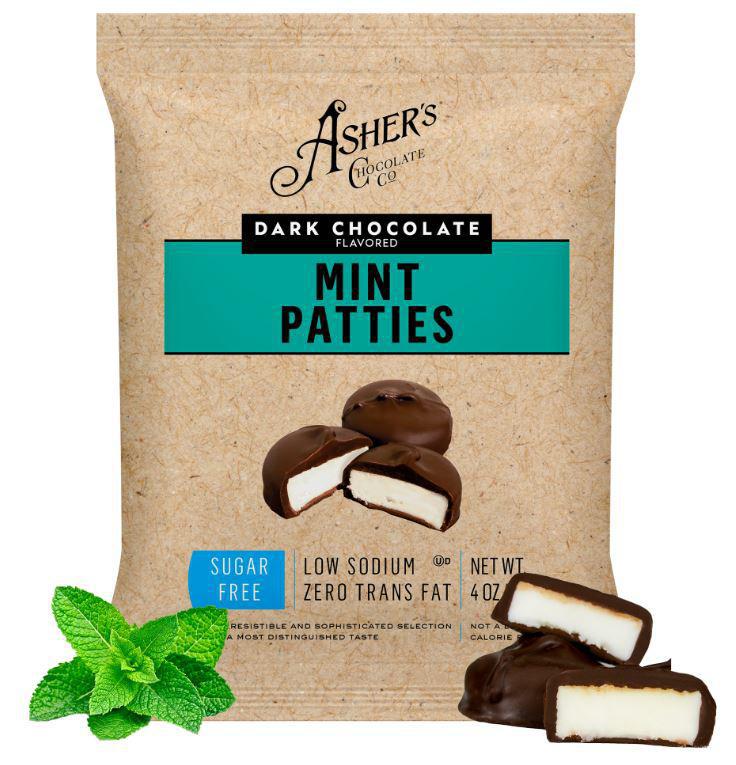 Sugar Free Asher's Dark Chocolate Peppermint Patty