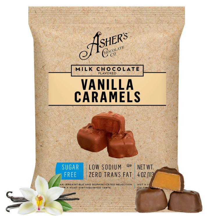 Sugar Free Asher's Milk Chocolate Vanilla Caramels