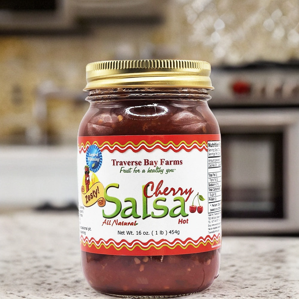 Cherry Salsa - Zesty (spicy but not too hot!), 16 oz