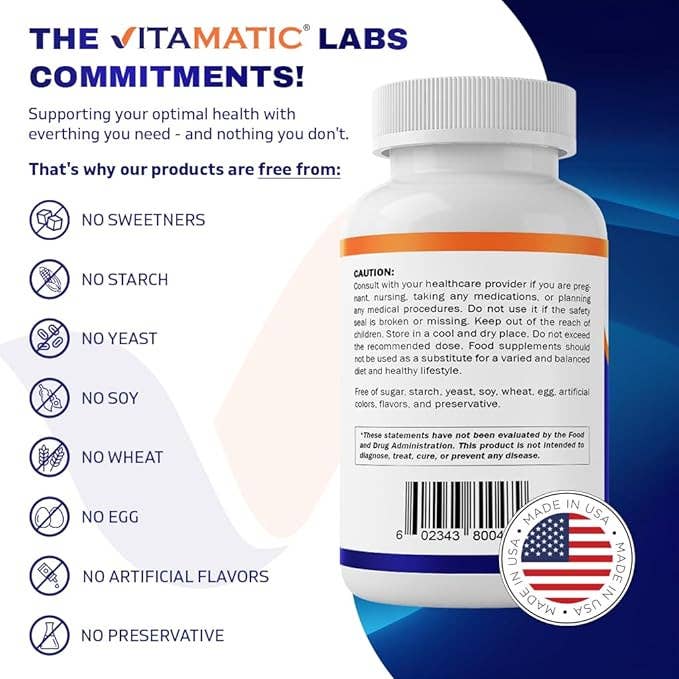 Vitamatic Hyaluronic Acid 200mg | 120 Capsules