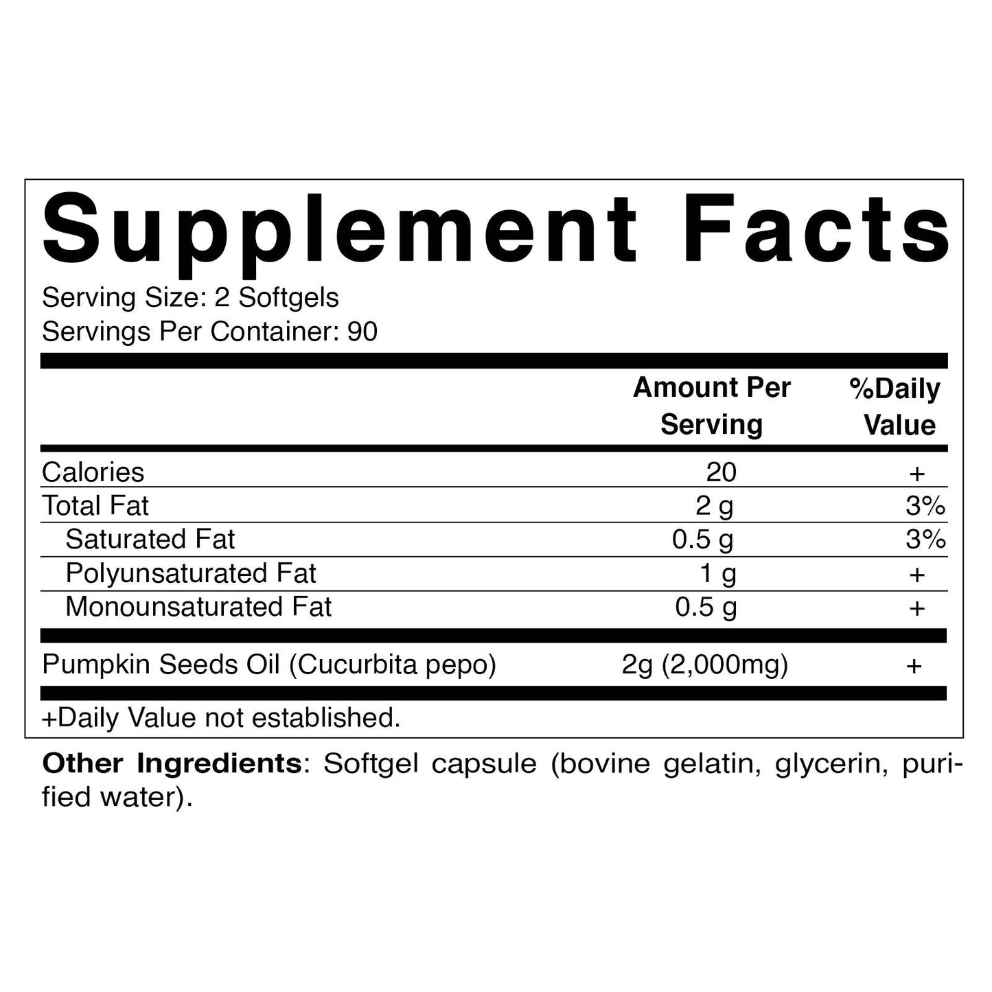 Vitamatic Pumpkin Seed Oil 2000mg | 180 Softgels