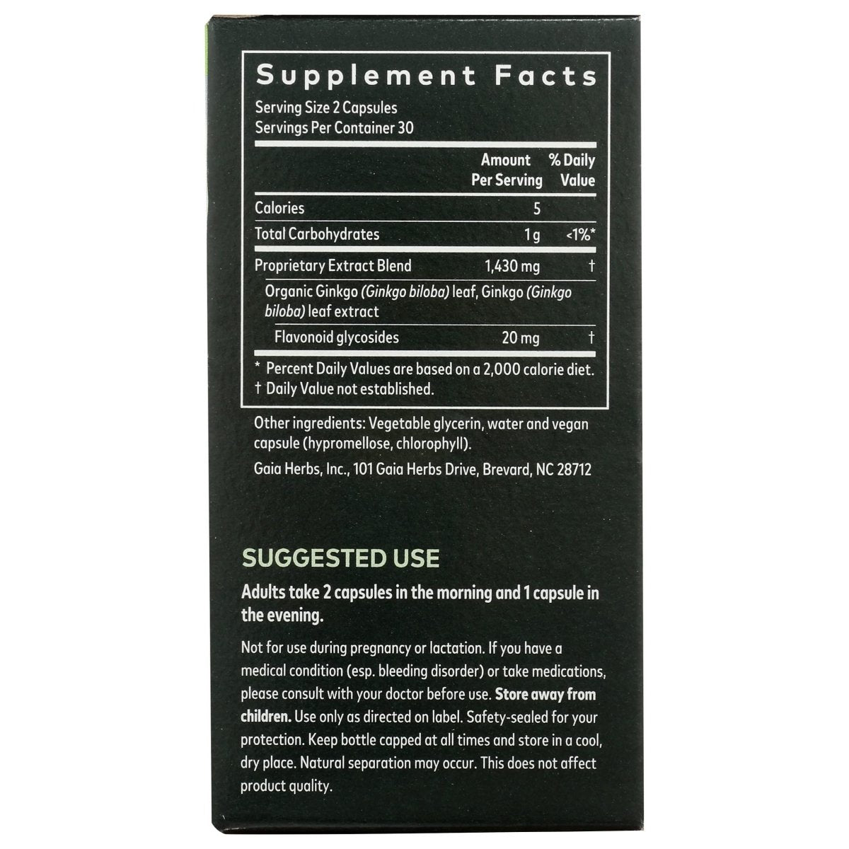 Gaia Herbs Ginkgo Leaf