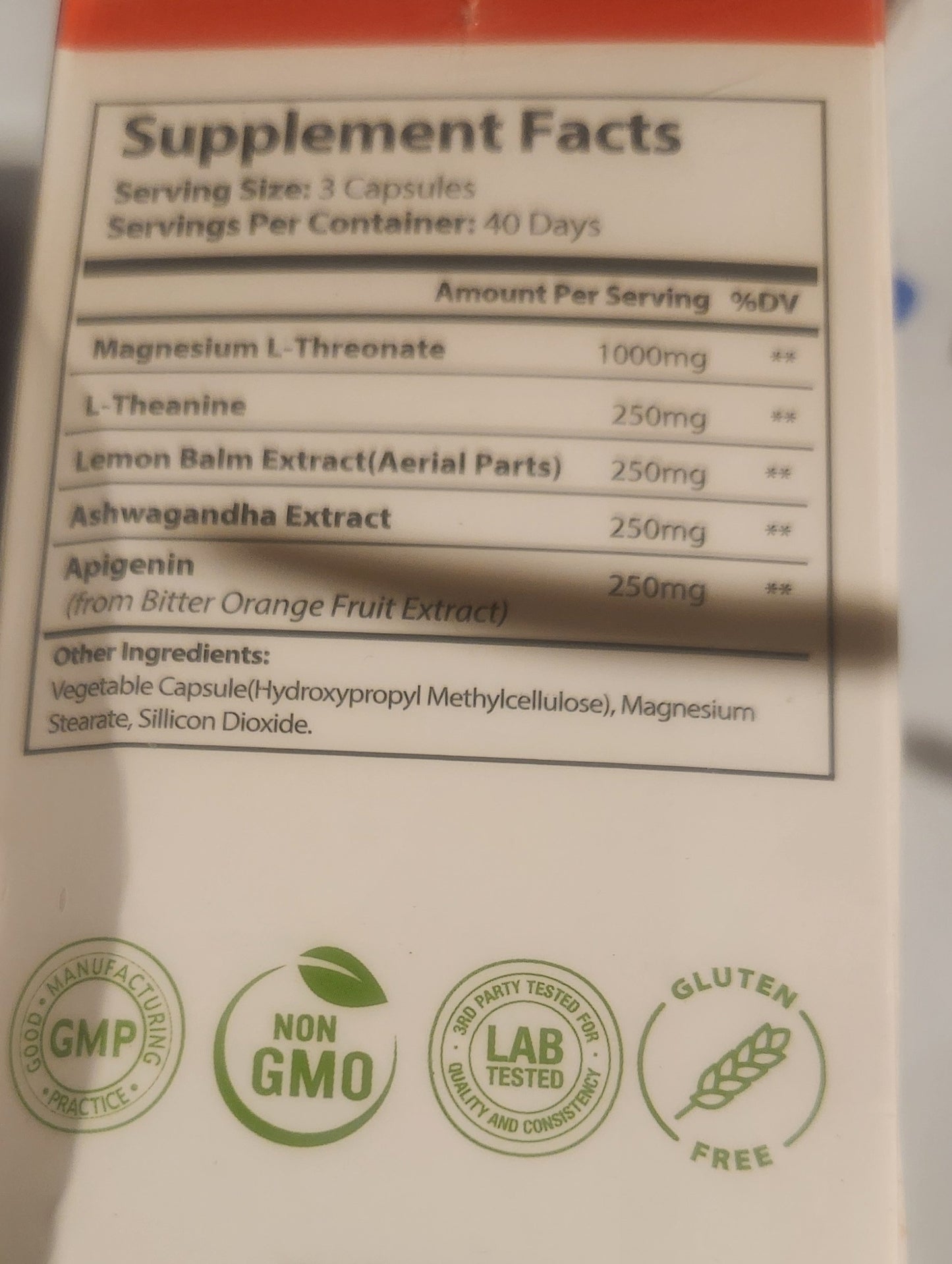 HARMONIFY Magnesium L Threonate 120 Purified Veggie Capsule, 1000 mg, Gluten Free, Non-GMO
