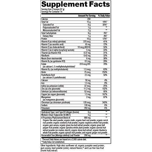 Metagenics Ketogenic Featuring MCT, Pumpkin Seed Protein, and Gum Acacia Phyto Moringa, 14 Servings