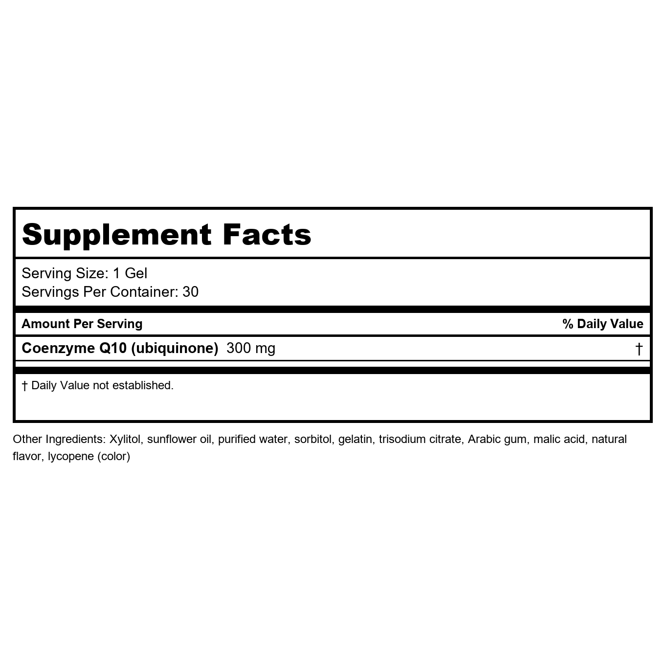 Metagenics NutraGems CoQ10 300 - Enhanced Absorption Coenzyme Q10, 30 Gems