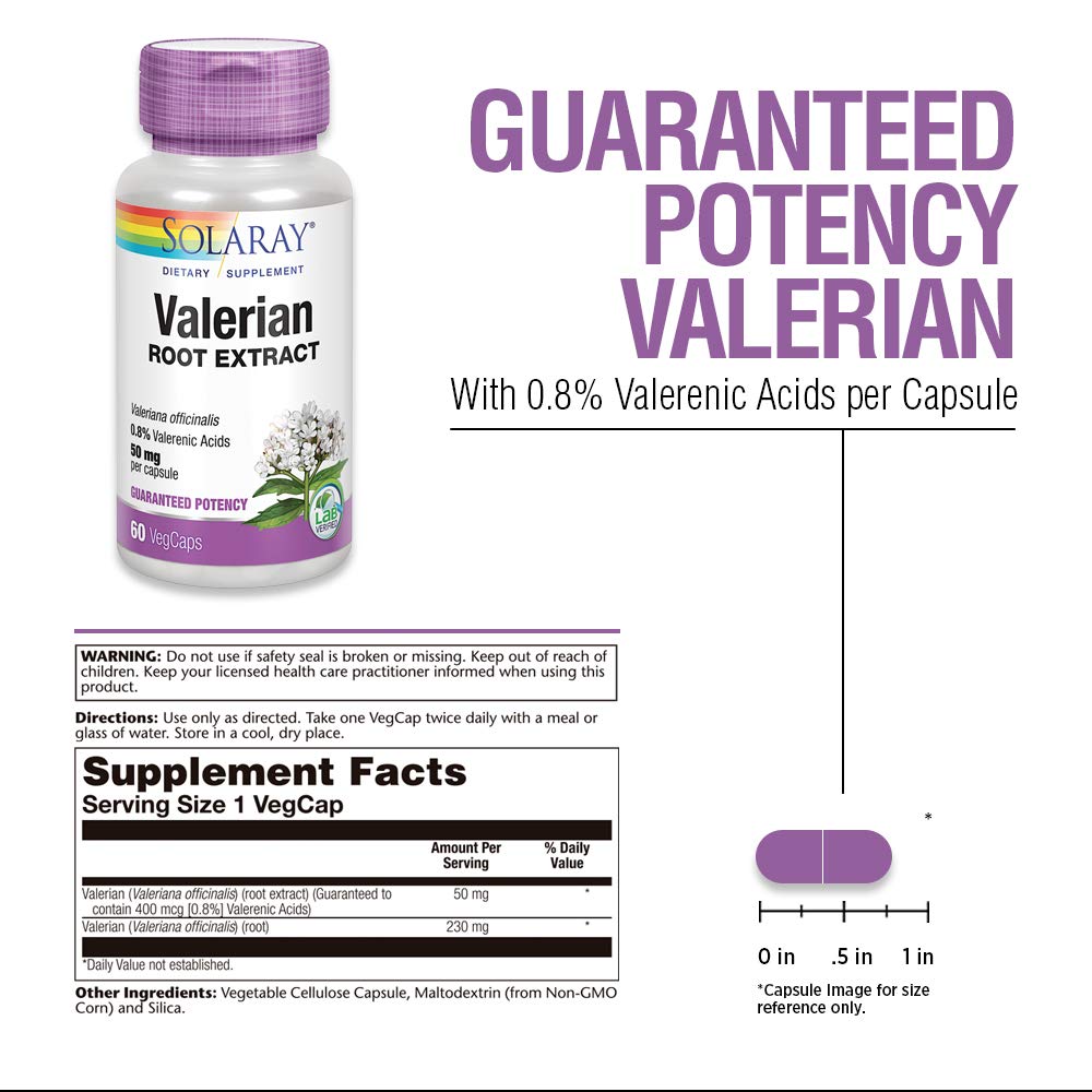 SOLARAY Valerian Root Extract 50 mg 60 CT