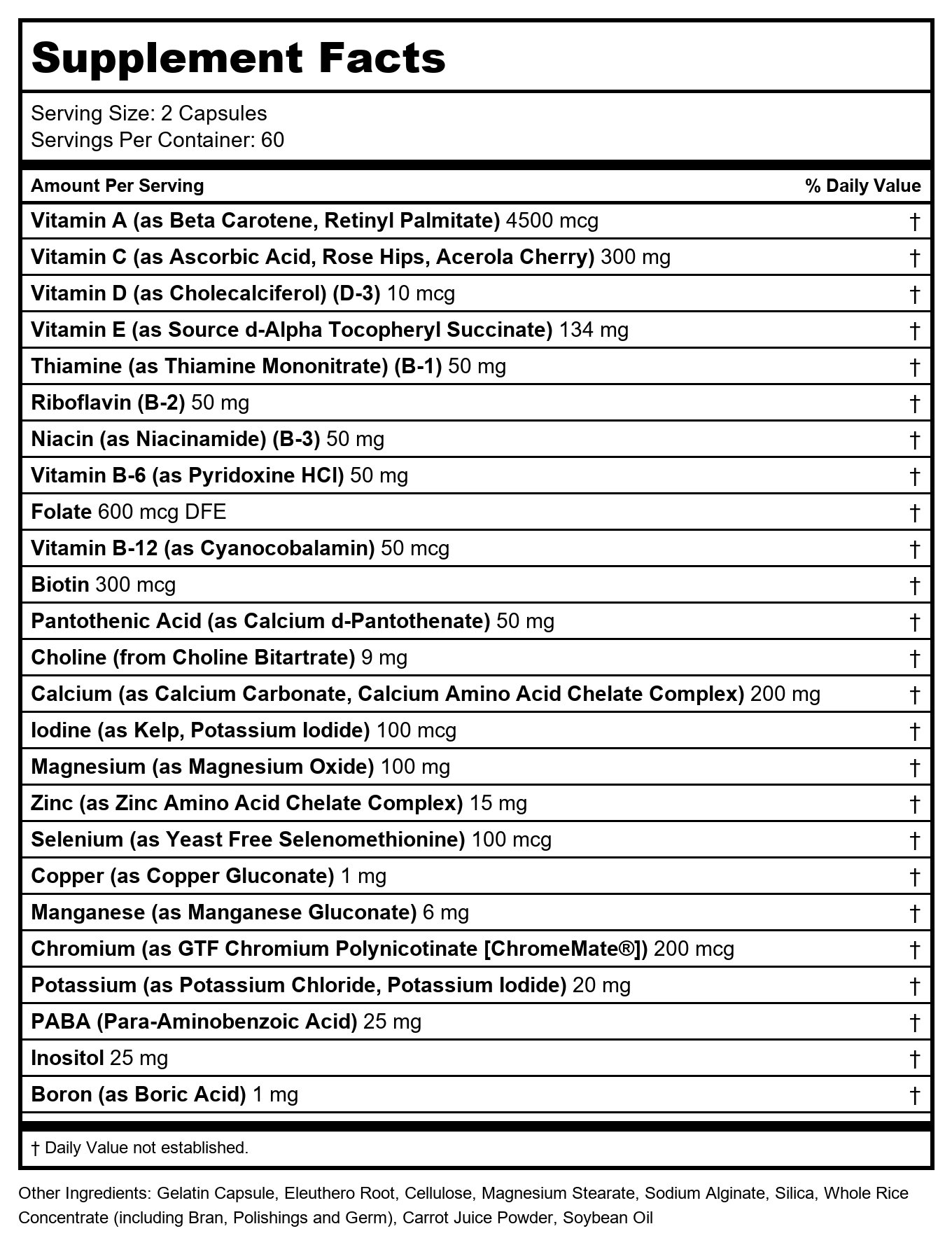 Solaray Twice Daily Multi Energy Multivitamin, Iron Free