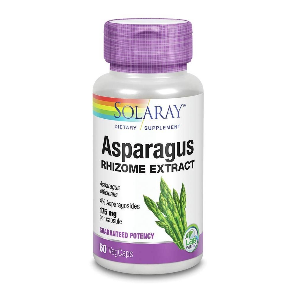 Solaray Asparagus - 175 mg - 60 Vegetarian Capsules
