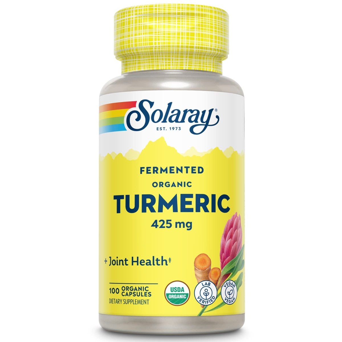 SOLARAY Fermented Turmeric Root 500mg 100 VegCaps