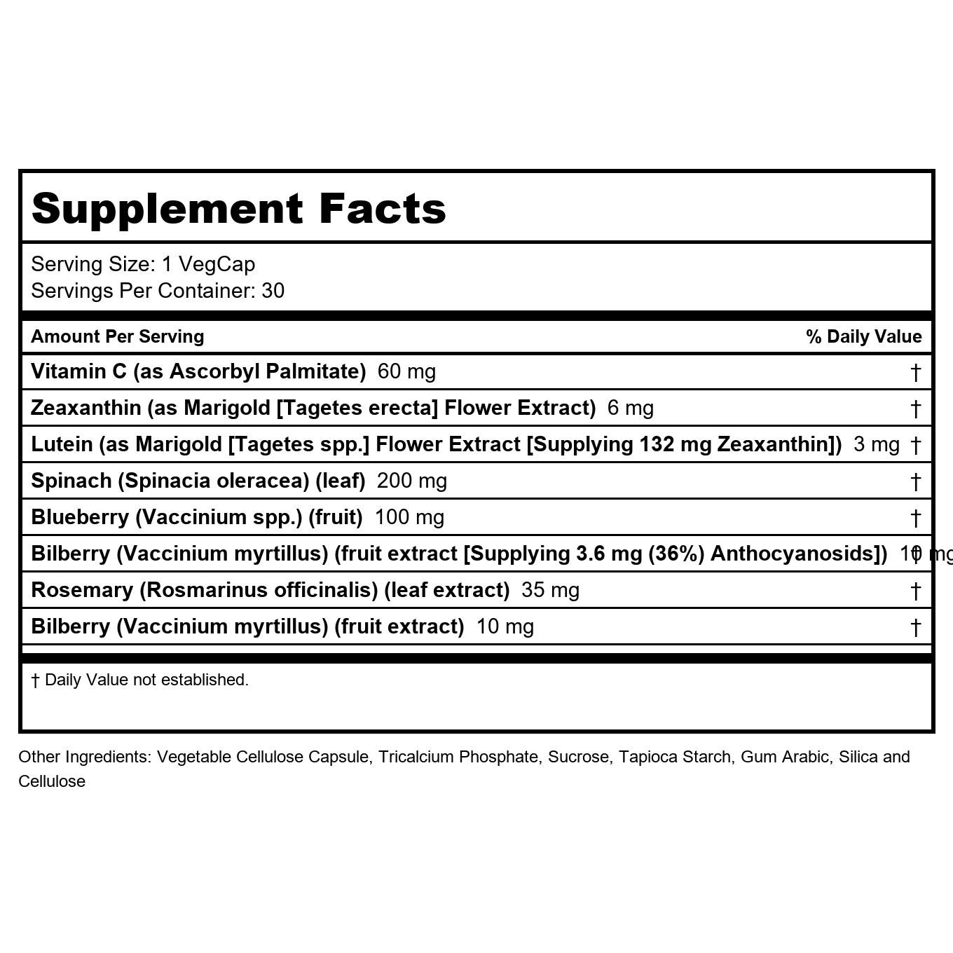SOLARAY Ultra Zeaxanthin 6 mg 30ct