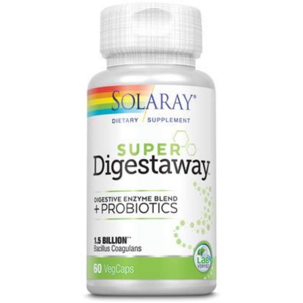 SOLARAY Super Digestaway + Probiotics VCapsules 60 Count