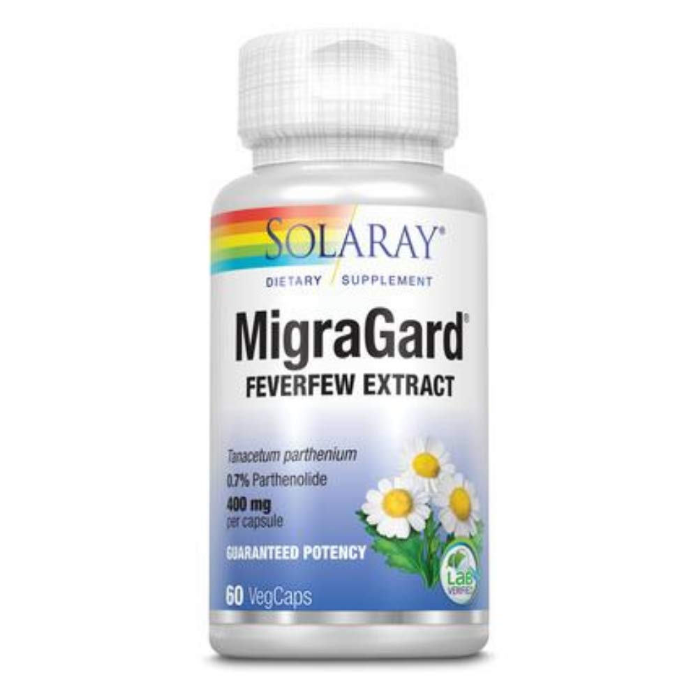 Solaray MigraGard, Veg Cap (Btl-Plastic) 350mg 60ct
