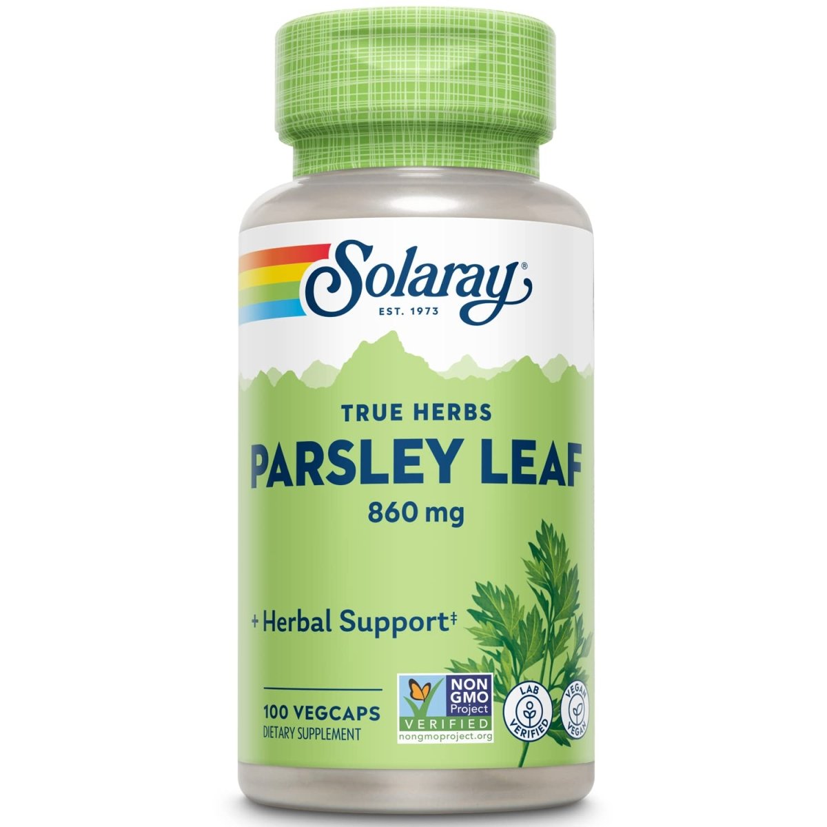 Solaray Parsley Capsules, 860 mg 100 Count