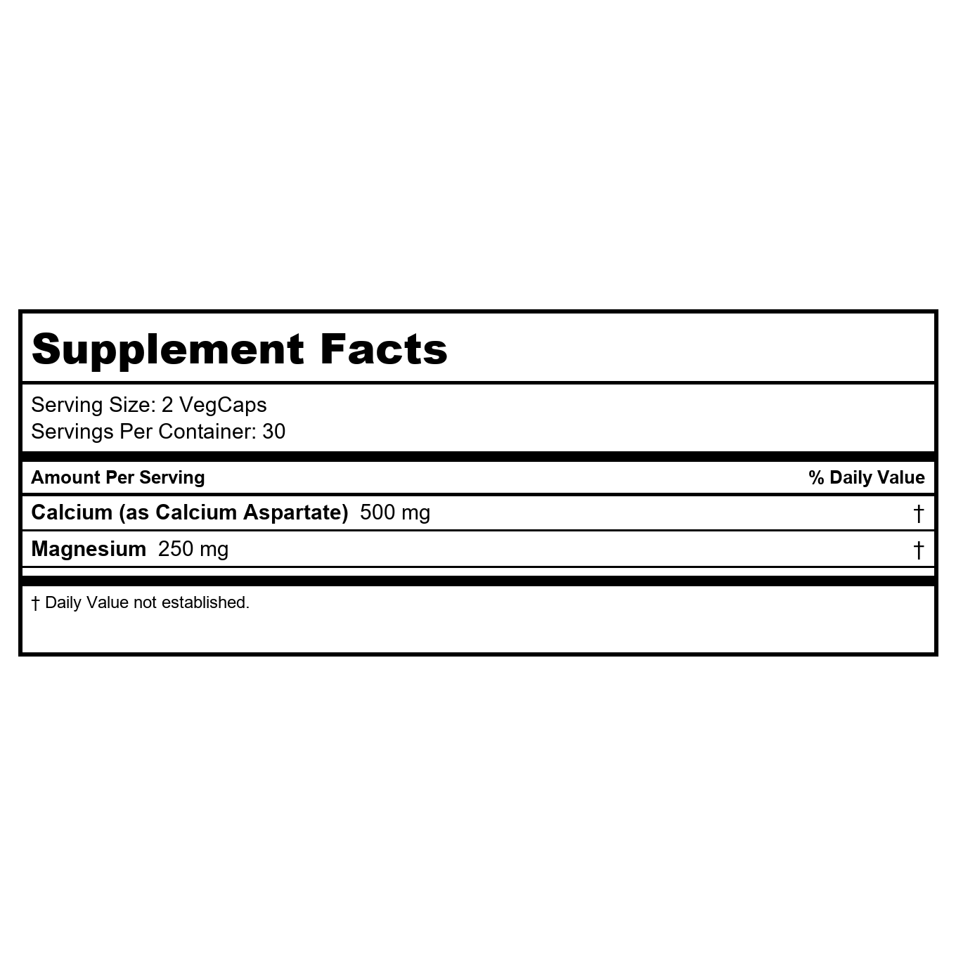 Solaray Calcium & Magnesium Asporotate 2:1, Capsule (Btl-Plastic) 120ct