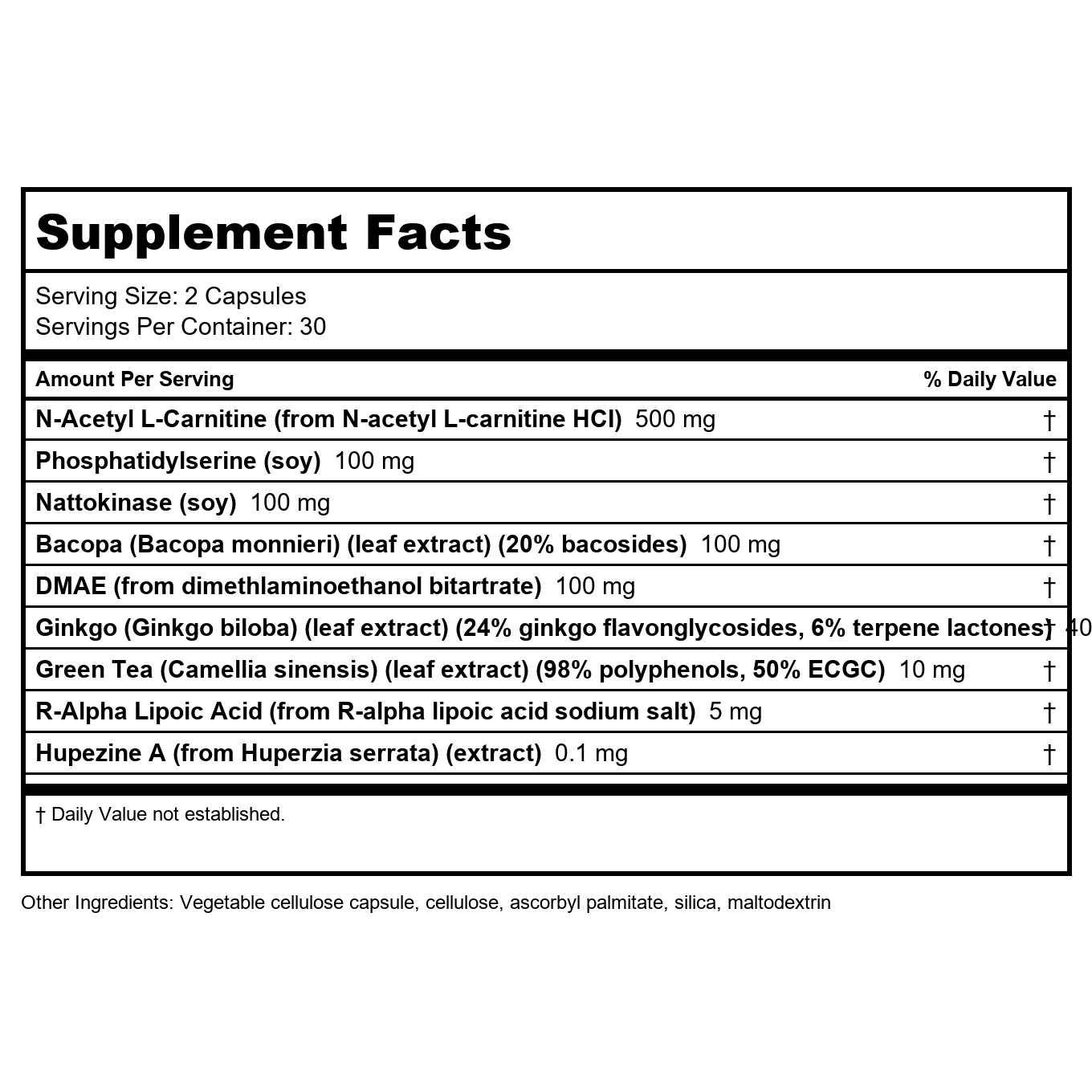 BioGenesis Nutraceuticals CogniFactors - 60 Veg Capsules