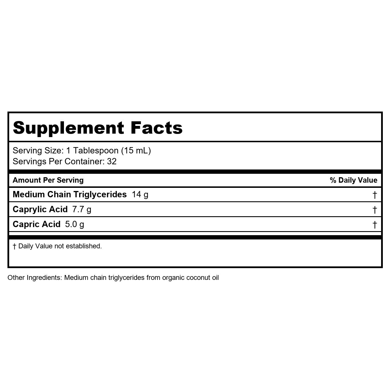 Nature's Way MCT Oil - Brain and Body Fuel from Coconuts 16 oz