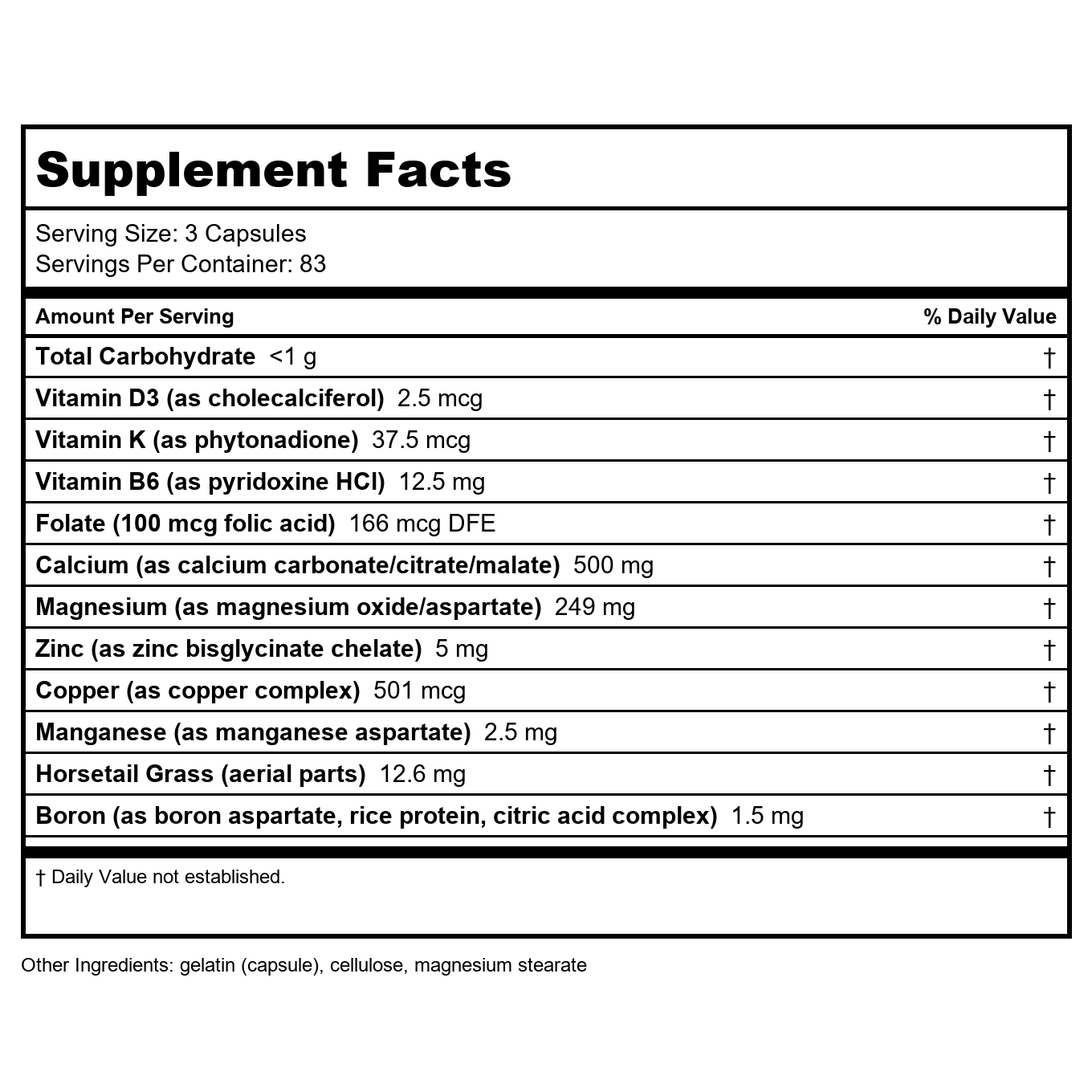 Nature's Way Calcium Complex Advanced Bone Formula, Helps Maintain Normal Bone Density and Development, 250 Capsules