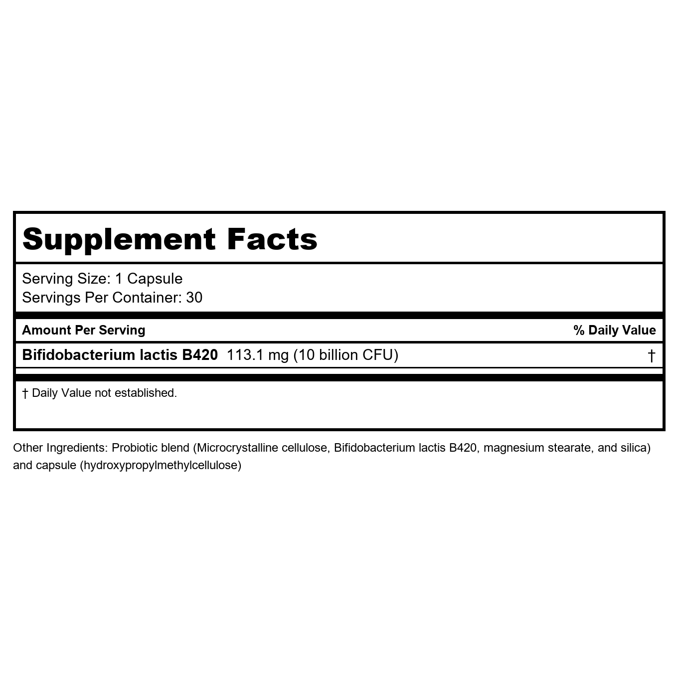Metagenics UltraFlora Control 30 Capsules