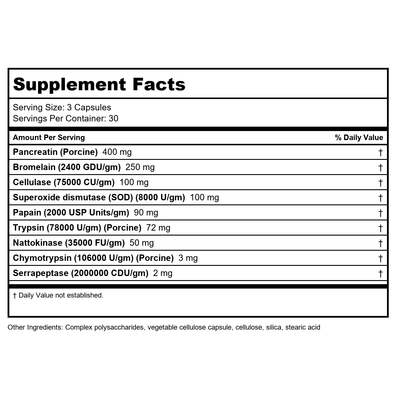 Nutra BioGenesis InflamaZyme 90 Capsules