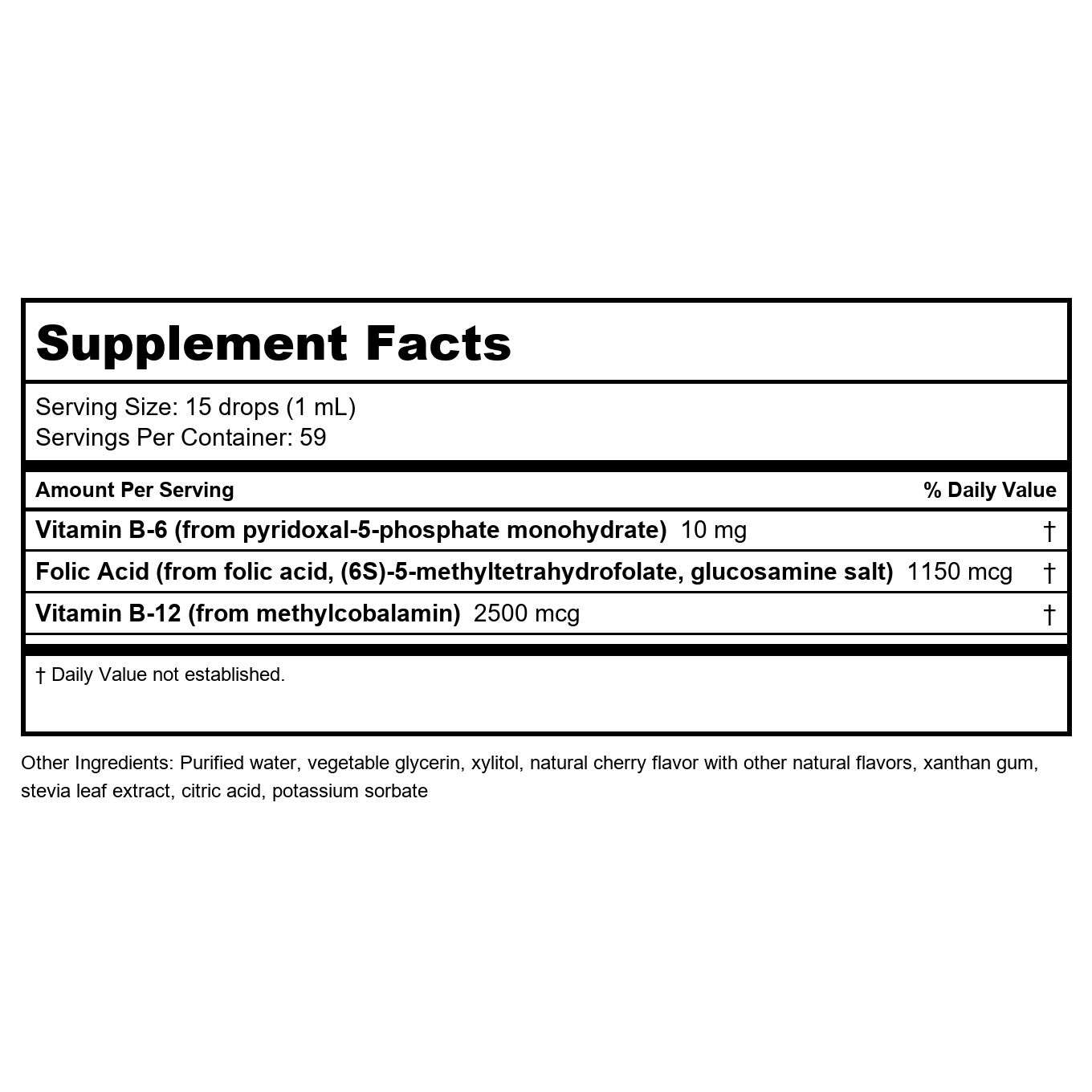 Nutra BioGenesis Methyl Factors Berry Flavor 2 oz PN