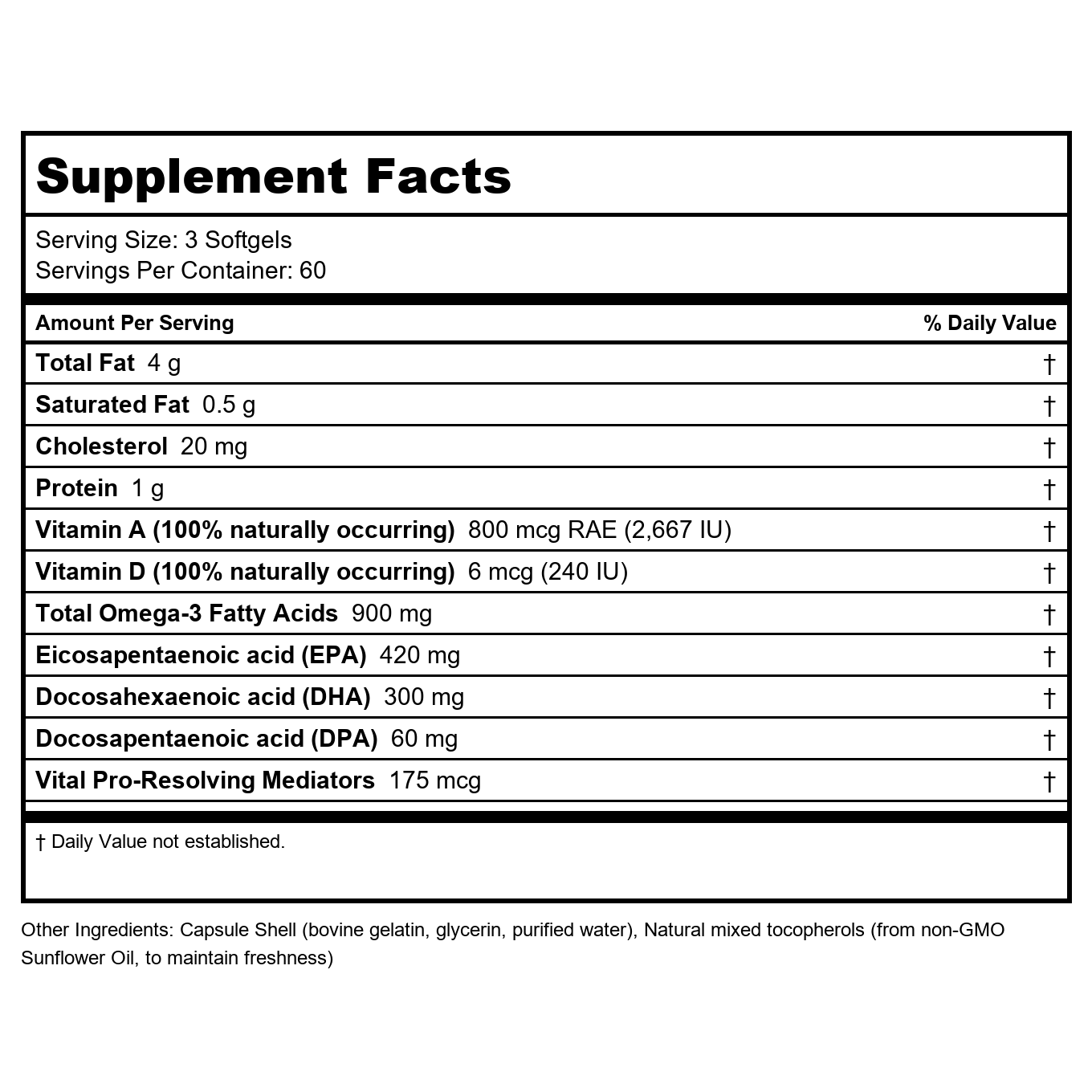 Jigsaw Health Alaskan Cod Liver Oil 180 Softgels