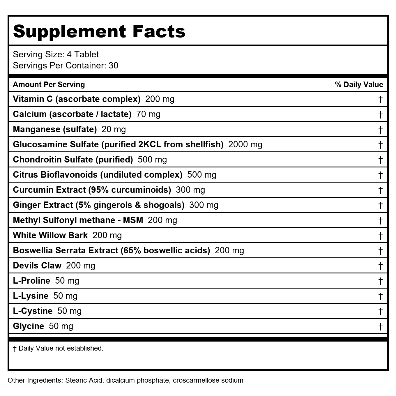 Biospec Nutritionals Bio-Flex II 120 Tablets