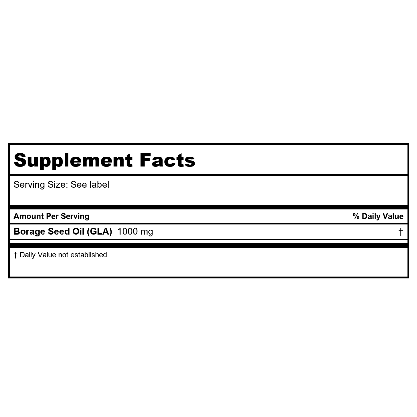 Protocol For Life Balance Borage/GLA 1000mg 60 Softgels - P1720