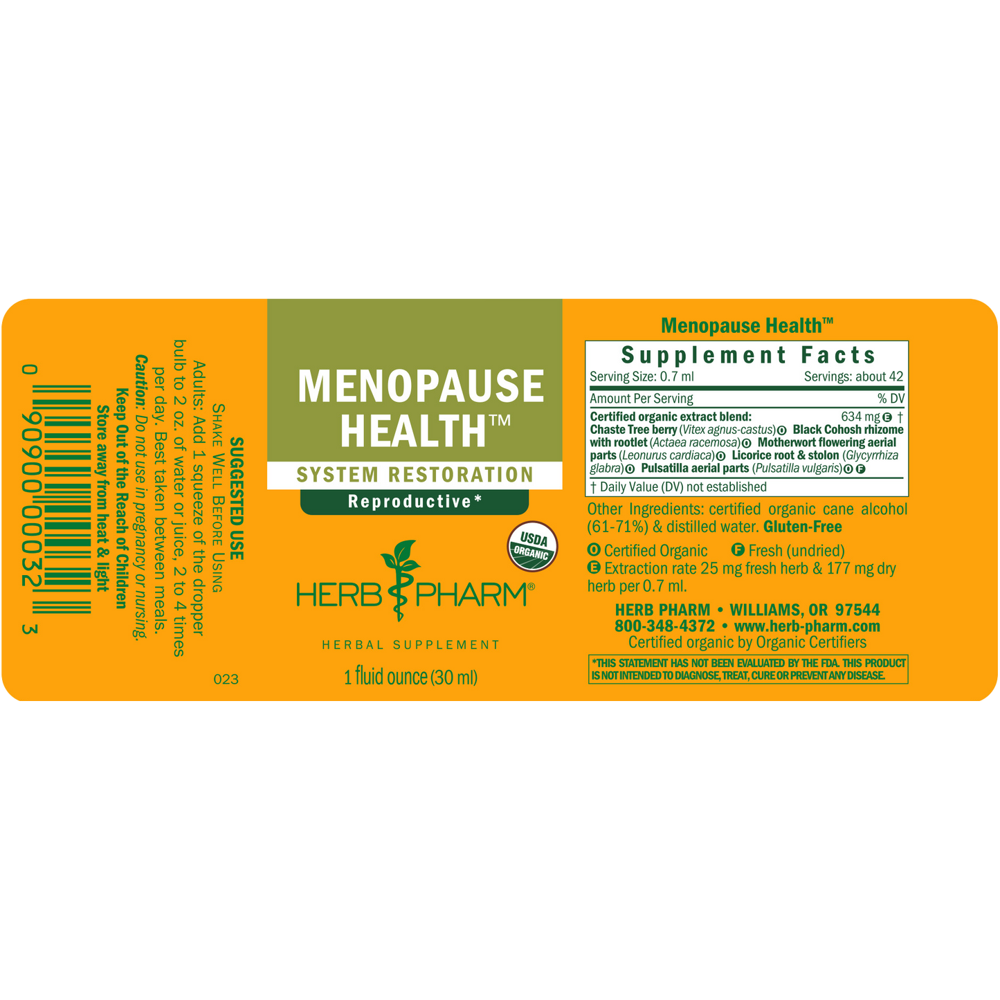 Herb Pharm Menopause Health 1oz