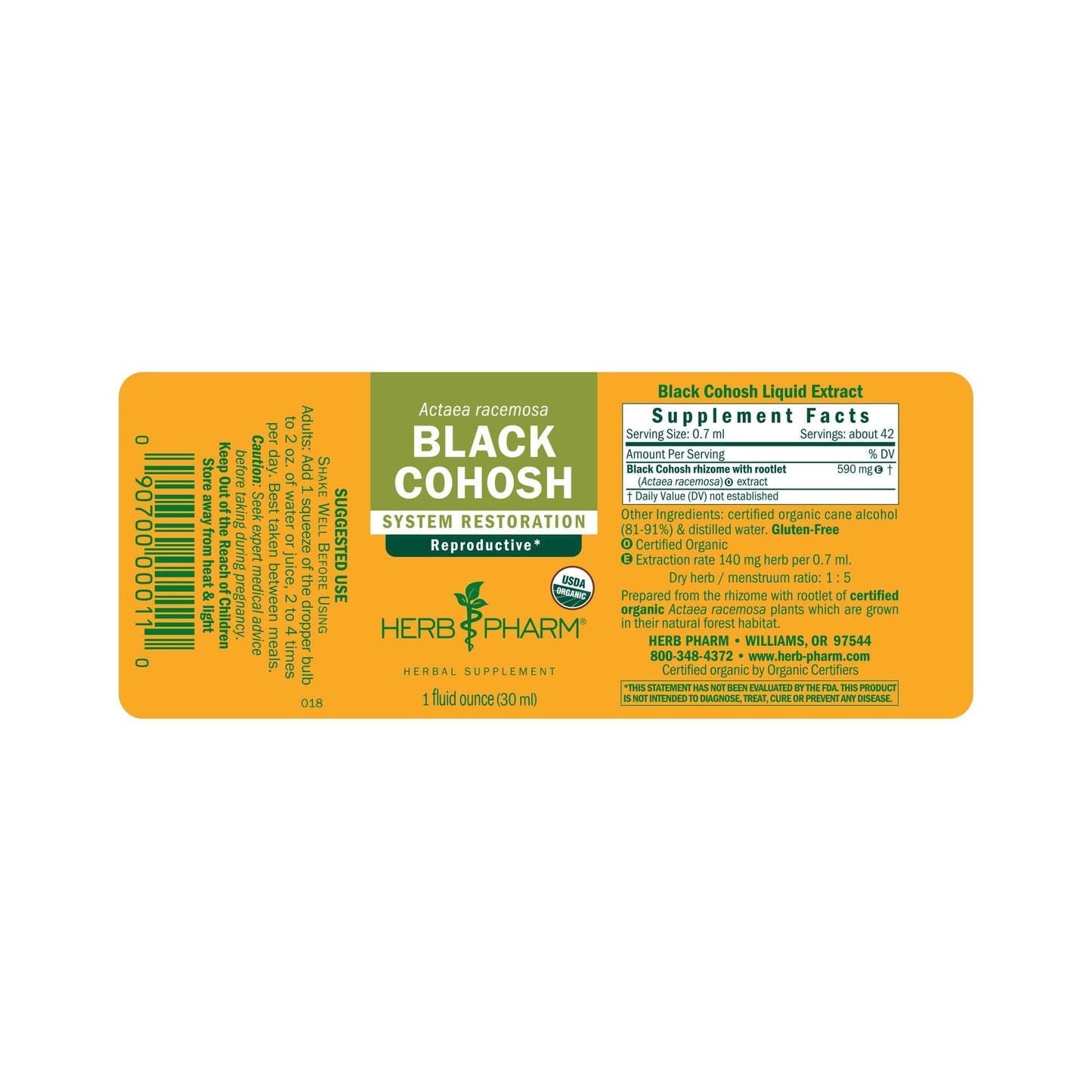 Herb Pharm Black Cohosh 1oz