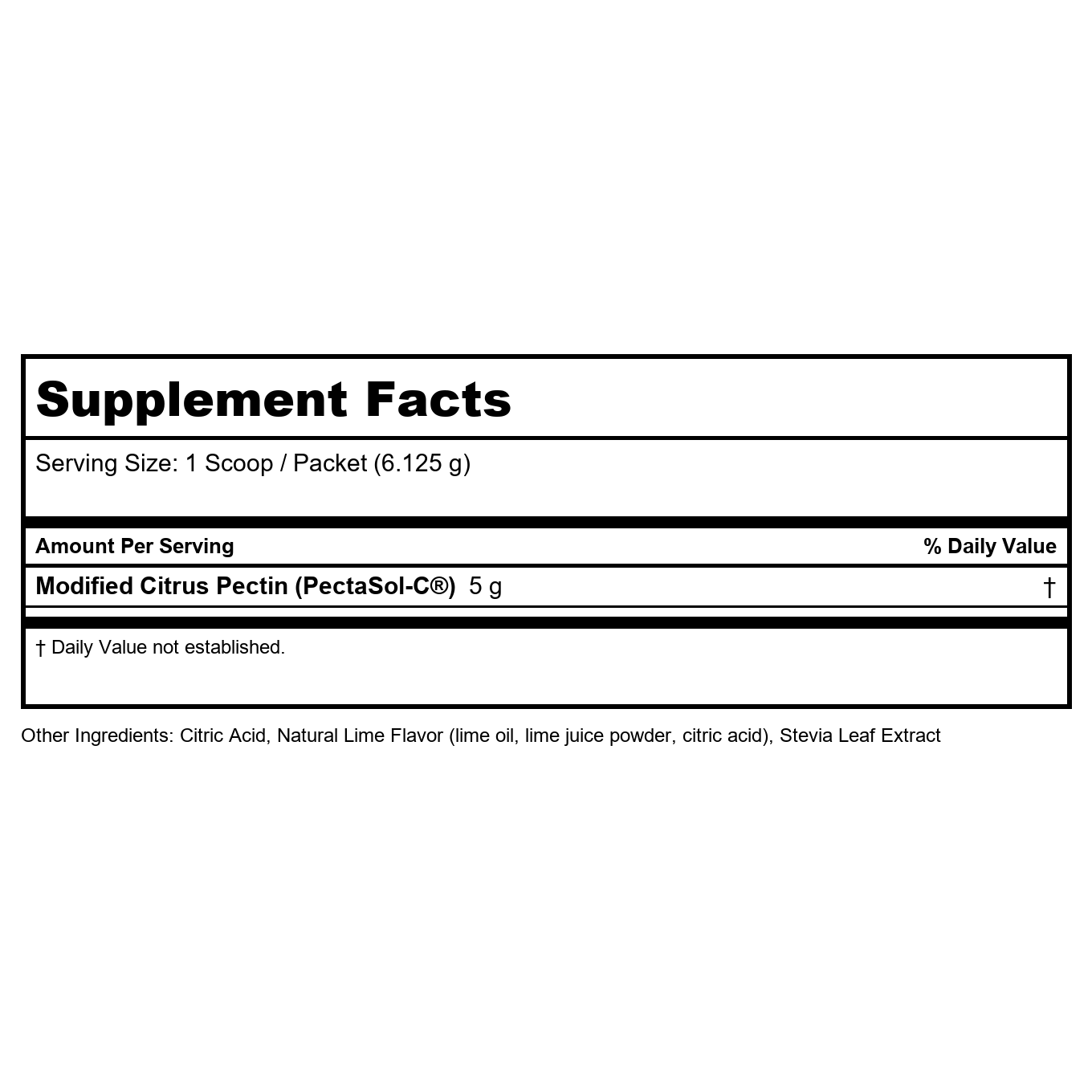 Clinical Synergy PectaSol-C Professional Lime Powder 551.25 Grams