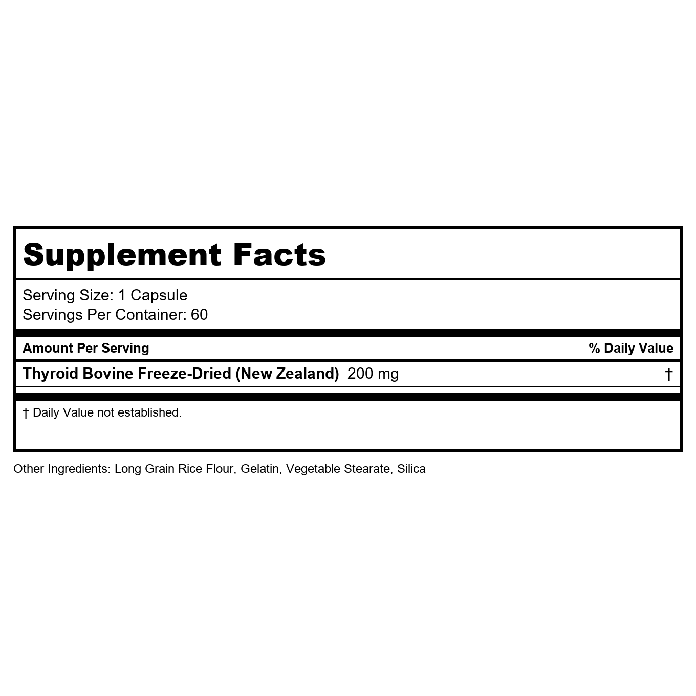 Vinco Thyroid Gland 60 Capsules