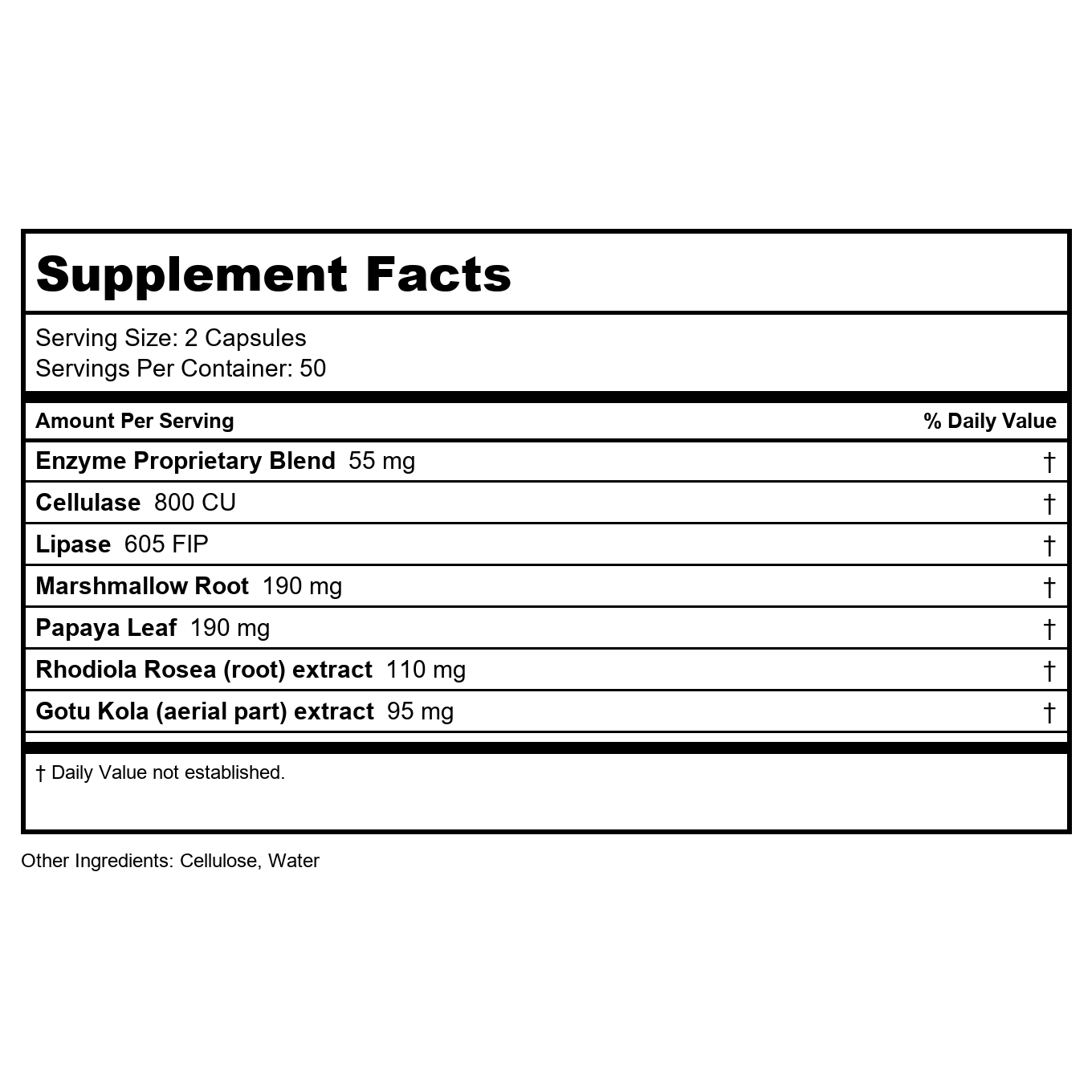 Transformation Enzymes GastroZyme 100 Capsules