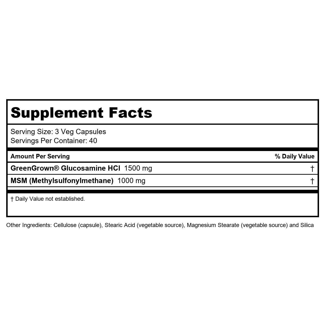 Now Foods Glucosamine & MSM (Vegetarian) 120 Vcaps - 3130