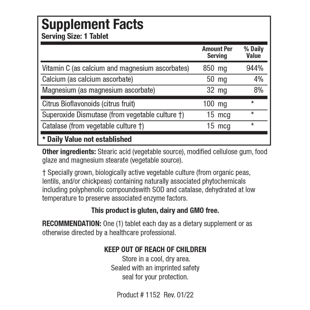 Biotics Research Bio-C Plus 1000 100 Tablets