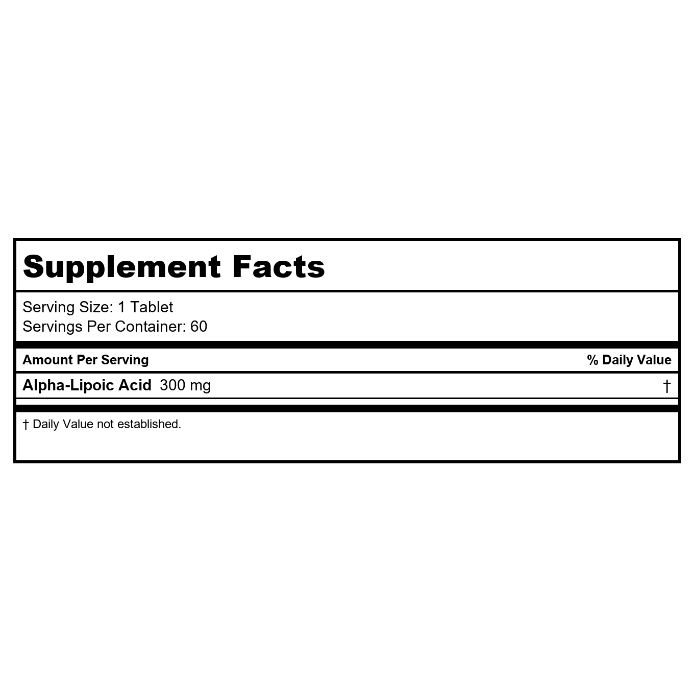 Metagenics Meta Lipoate 300mg 60 Tablets - 2 Pack