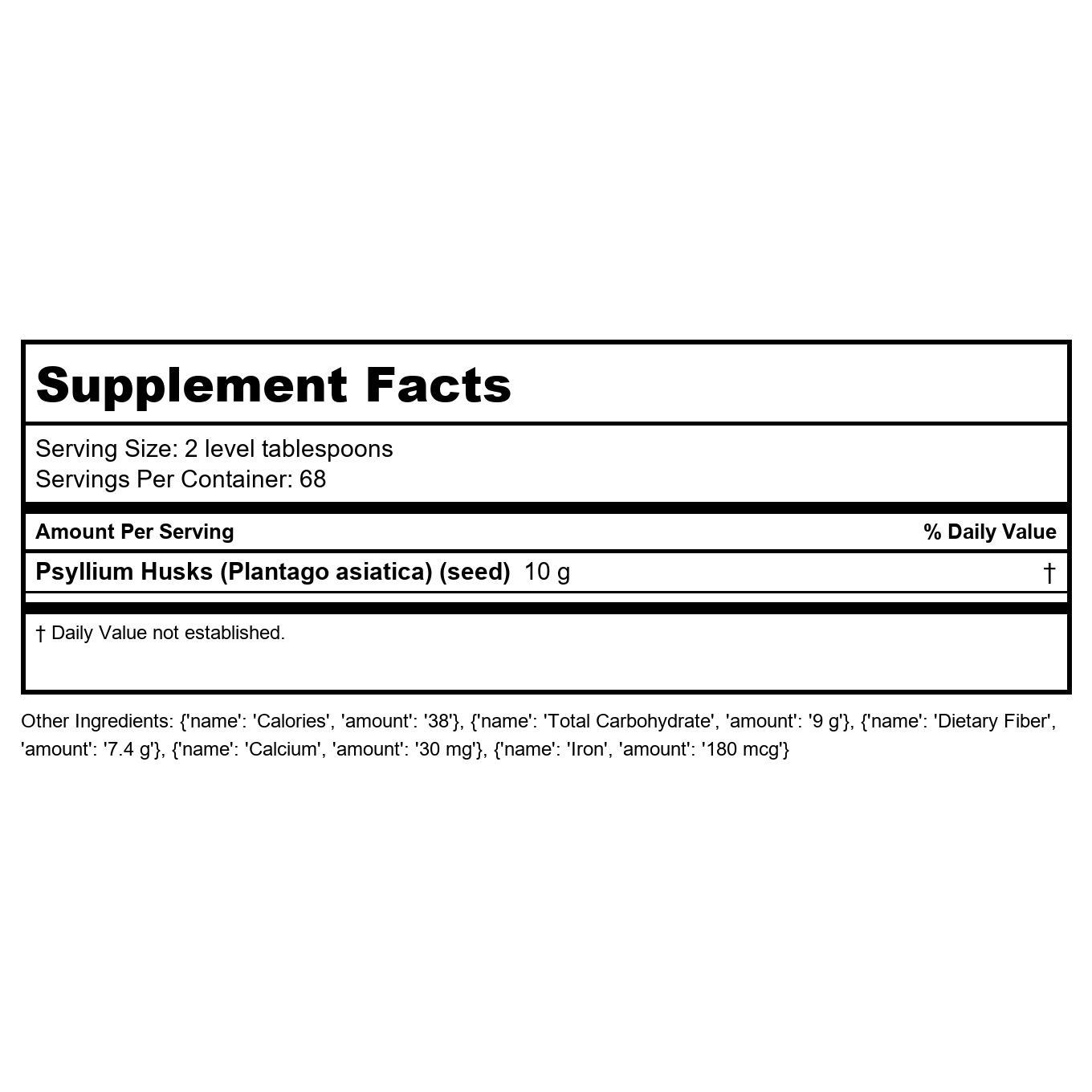 Now Foods Psyllium Husks Whole 24oz - 5982